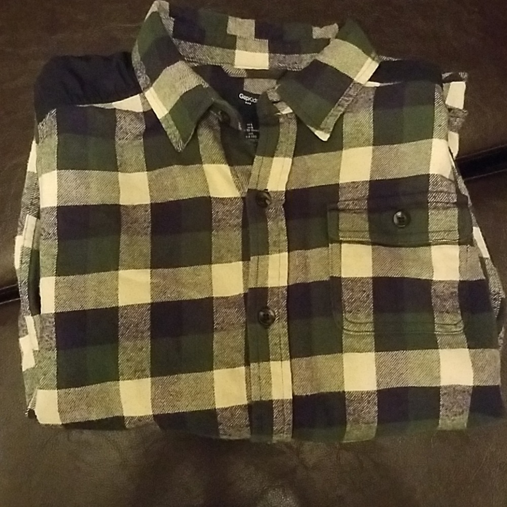 Gap kids plaid shirt